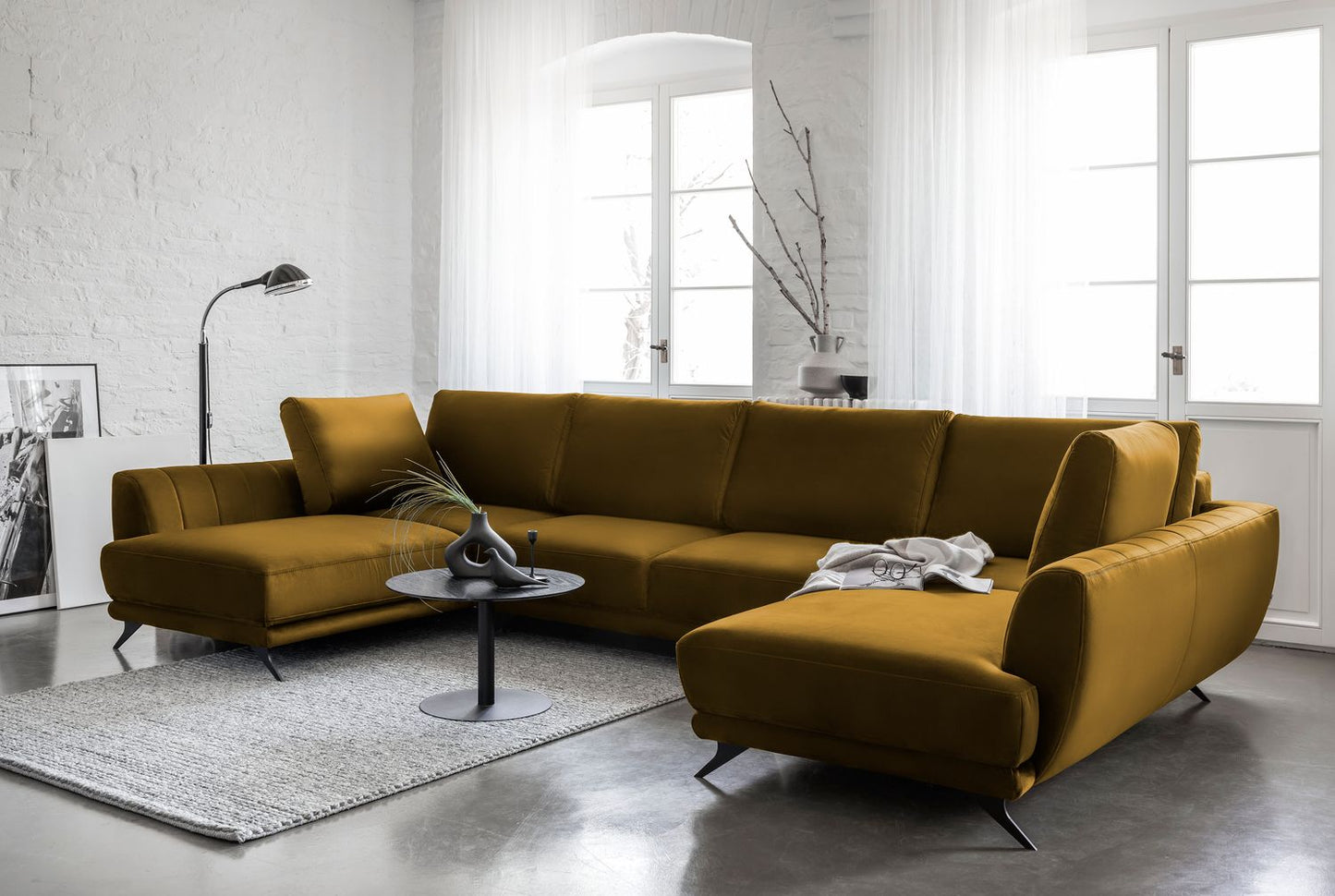 Corner Sleeper Sofa Larco 40 | size: Width: 362cm, Height: 90cm, Depth: 191cm | color: Loco | image: 1 | variant: 1014714