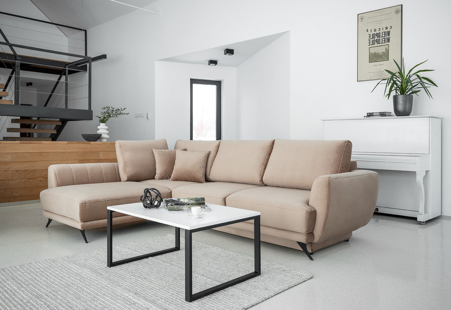 Corner Sleeper Sofa Larde 24 | size: Width: 276cm, Height: 90cm, Depth: 191cm | color: Loco | image: 1 | variant: 1014839