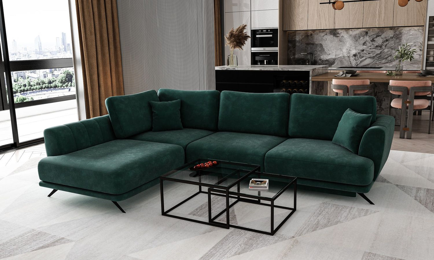 Corner Sleeper Sofa Larde 32 | size: Width: 276cm, Height: 90cm, Depth: 191cm | color: Nube | image: 1 | variant: 1014847