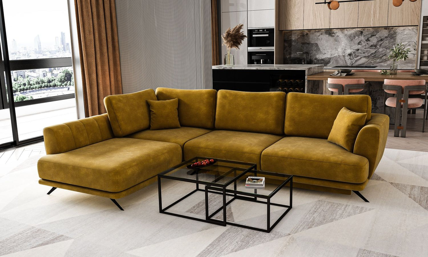Corner Sleeper Sofa Larde 41 | size: Width: 276cm, Height: 90cm, Depth: 191cm | color: Nube | image: 1 | variant: 1014856