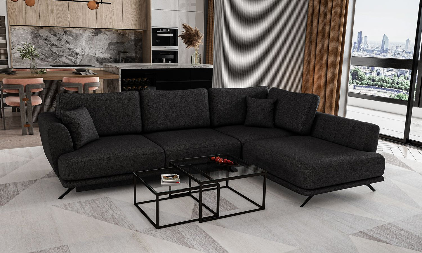 Corner Sleeper Sofa Larde 59 | size: Width: 276cm, Height: 90cm, Depth: 191cm | color: Vero | image: 1 | variant: 1014874