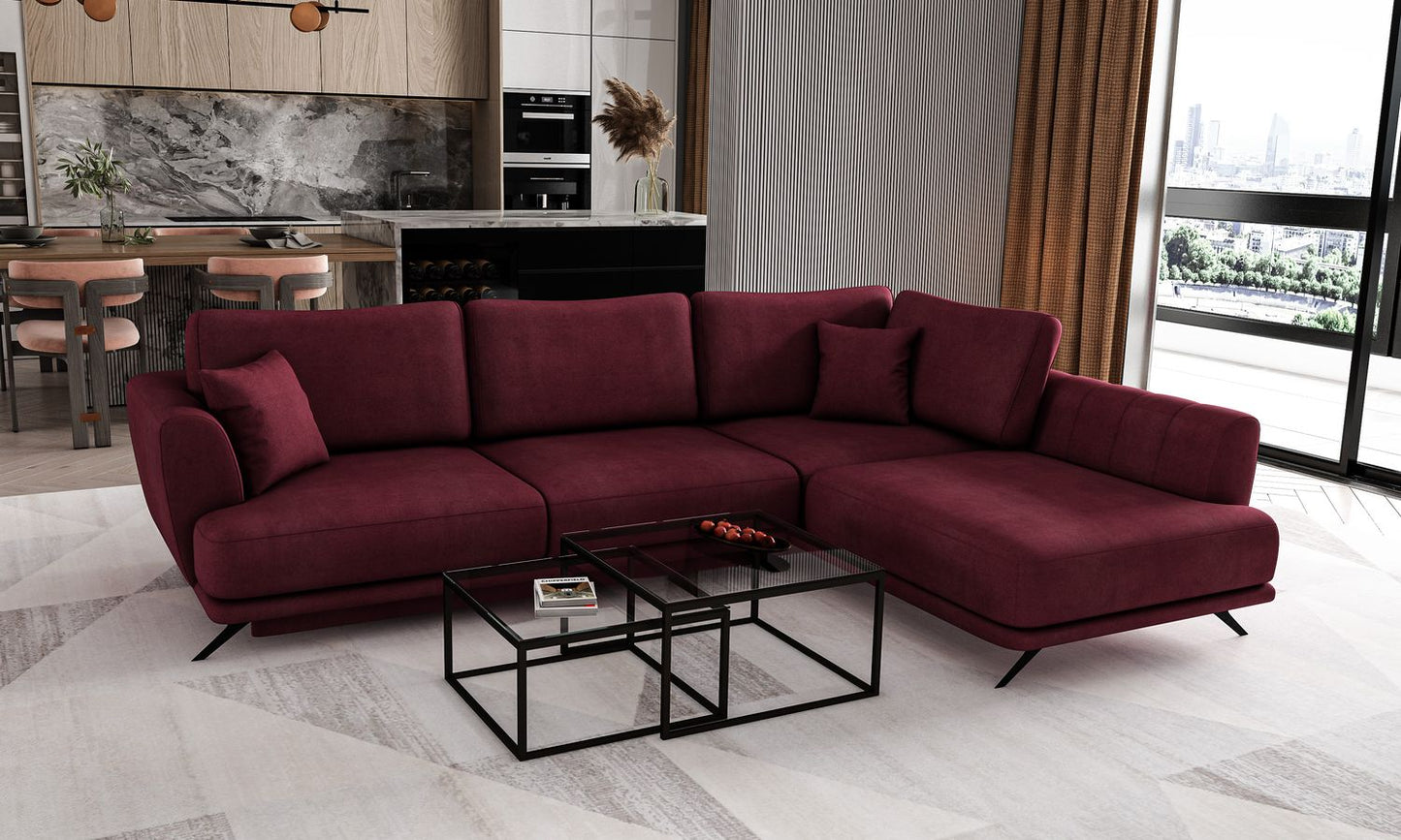 Corner Sleeper Sofa Larde 68 | size: Width: 276cm, Height: 90cm, Depth: 191cm | color: Velvetmat | image: 1 | variant: 1014883