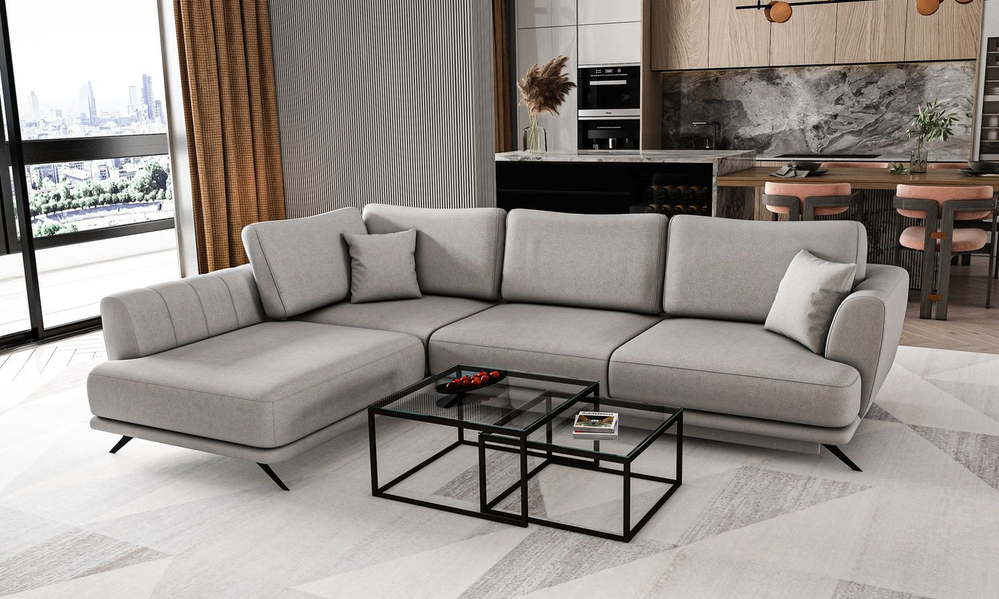 Corner Sleeper Sofa Larde 7 | size: Width: 276cm, Height: 90cm, Depth: 191cm | color: Sola | image: 1 | variant: 1014822