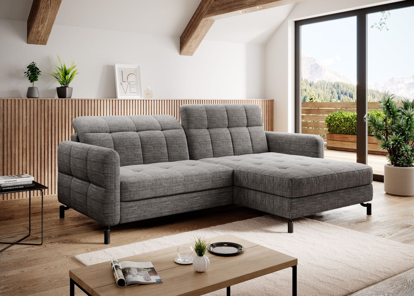Corner Sleeper Sofa Lorelle 82 | size: Width: 225cm, Height: 105cm, Depth: 160cm | color: Berlin | image: 1 | variant: 1016059