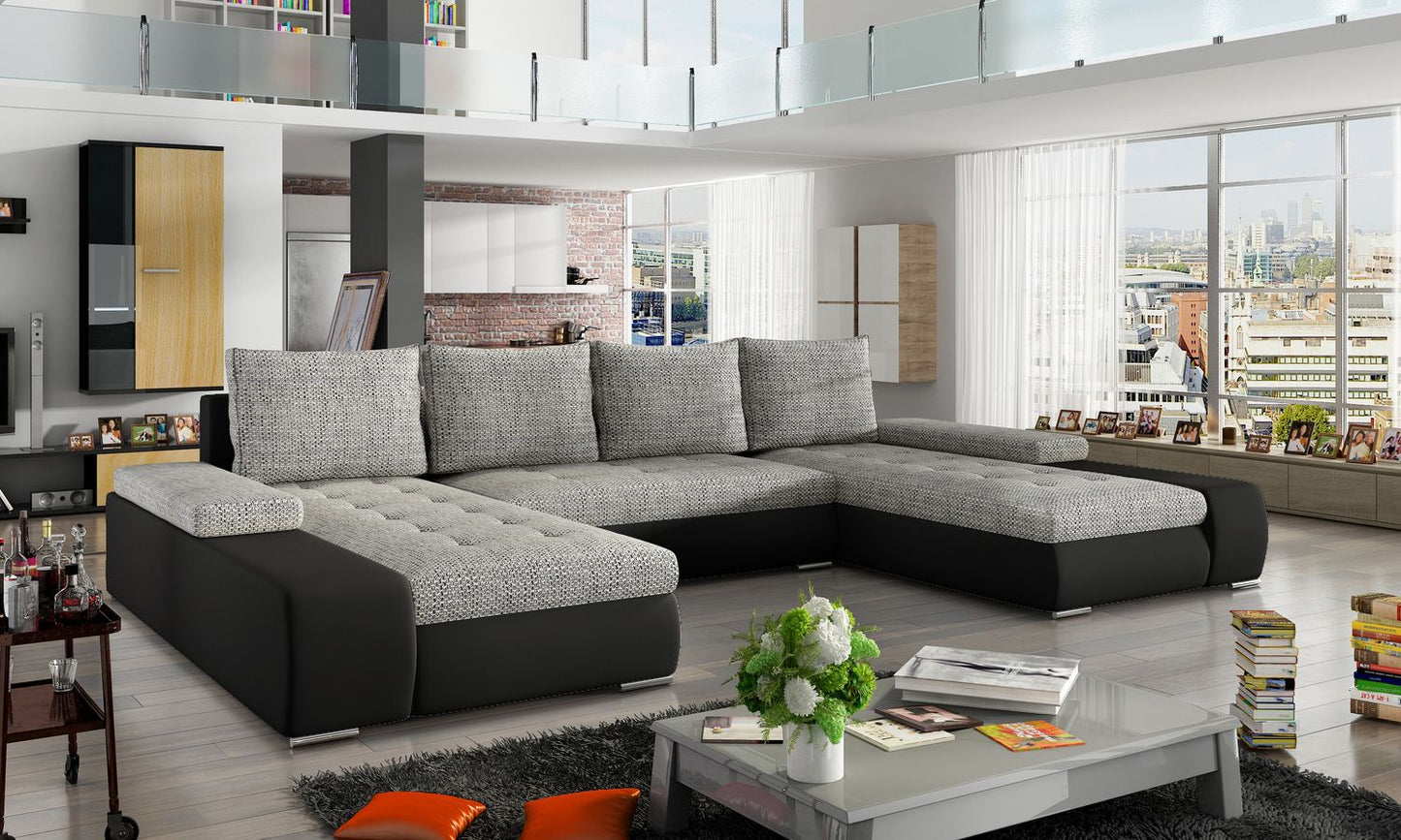 Corner Sleeper Sofa Marino 1 | size: Width: 363cm, Height: 88cm, Depth: 53cm | color: Berlin/Soft | image: 1 | variant: 1016090