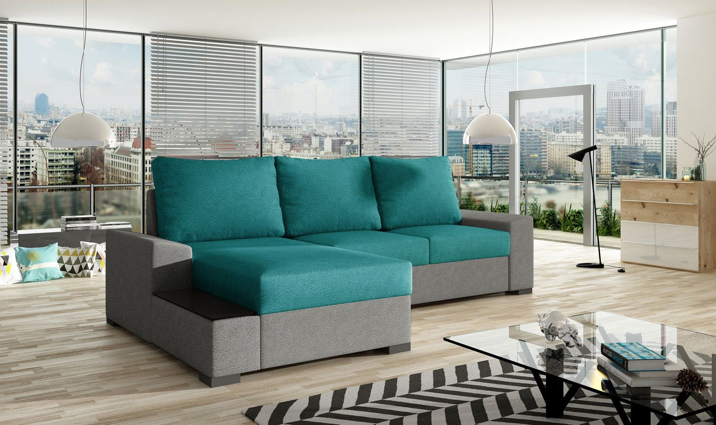 Corner Sleeper Sofa Market Harborough 29 | size: Width: 245cm, Height: 90cm, Depth: 165cm | color: Dora | image: 1 | variant: 1017162