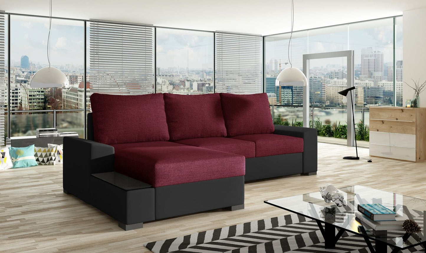 Corner Sleeper Sofa Market Harborough 9 | size: Width: 245cm, Height: 90cm, Depth: 165cm | color: Malmo/Soft | image: 1 | variant: 1017142