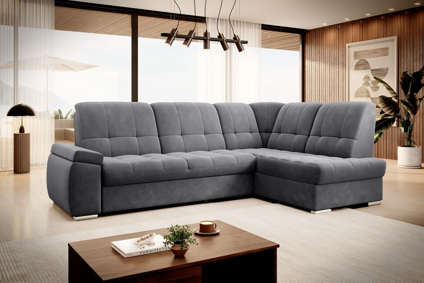 Corner Sleeper Sofa Market Rasen 54 | size: Width: 272cm, Height: 95cm, Depth: 192cm | color: Sola | image: 1 | variant: 1016188