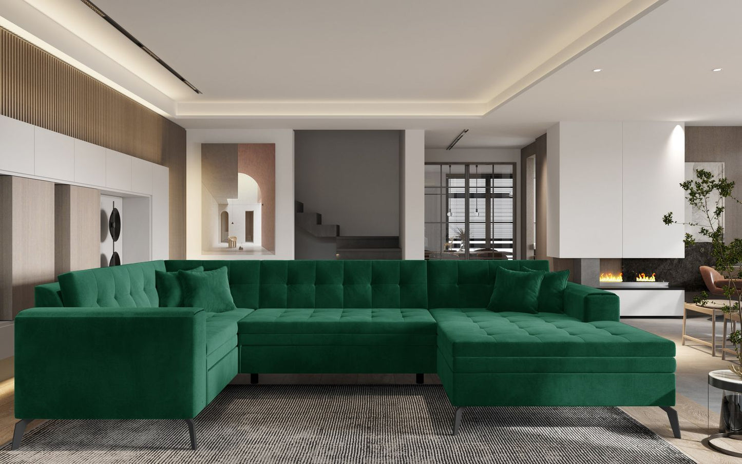 Corner Sleeper Sofa Montez 28 | size: Width: 340cm, Height: 93cm, Depth: 180cm | color: Lukso | image: 1 | variant: 1014927