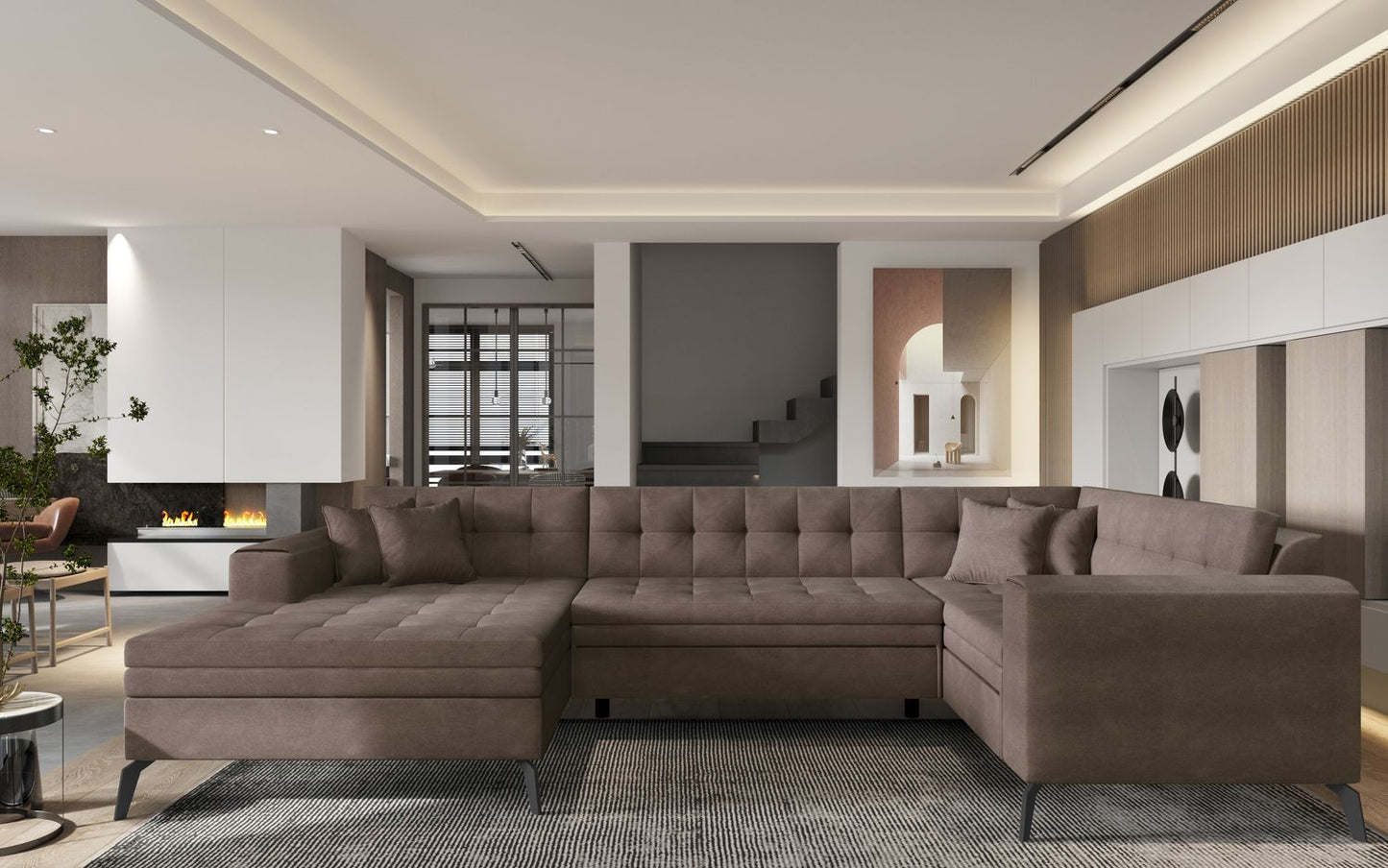 Corner Sleeper Sofa Montez 9 | size: Width: 340cm, Height: 93cm, Depth: 180cm | color: Poco | image: 1 | variant: 1014908