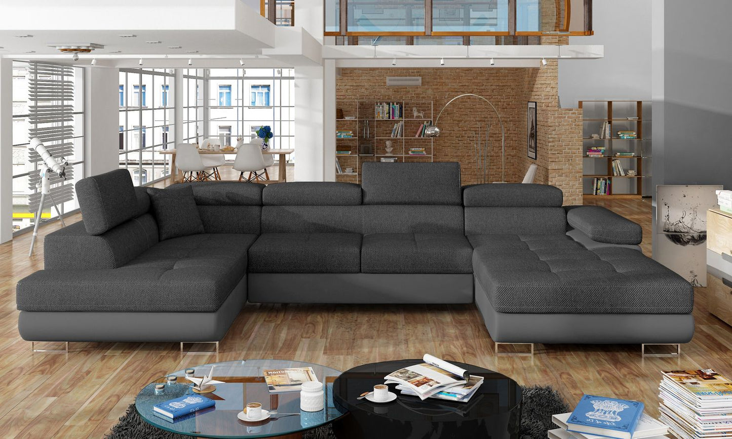 Corner Sleeper Sofa Rodrigo 26 | size: Width: 345cm, Height: 90cm, Depth: 58cm | color: Inari/Soft | image: 1 | variant: 1016394