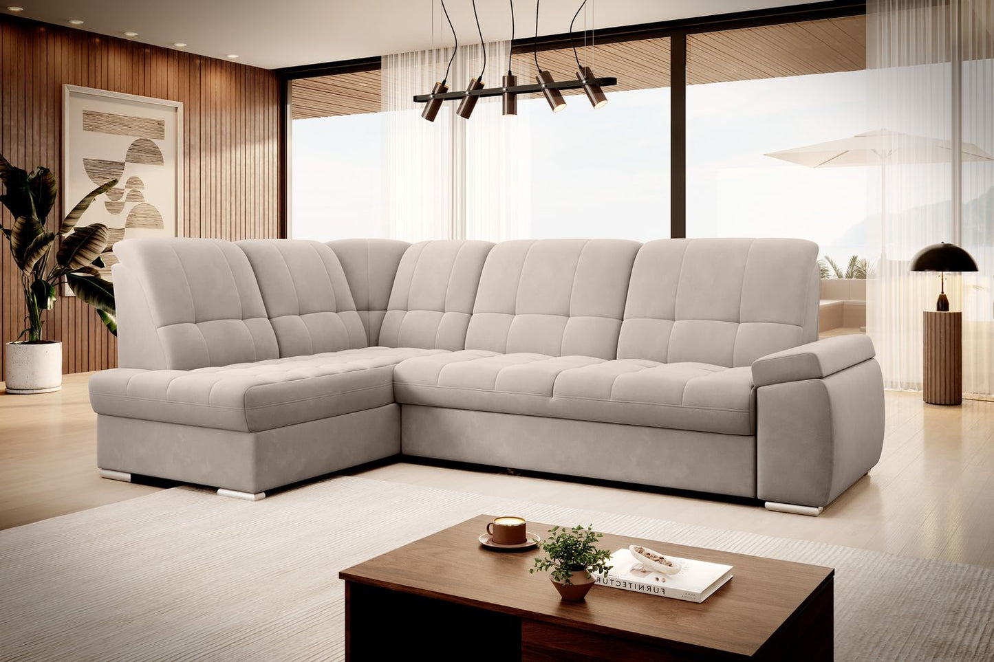 Corner Sleeper Sofa Sado 18 | size: Width: 272cm, Height: 95cm, Depth: 192cm | color: Sola | image: 1 | variant: 1015206