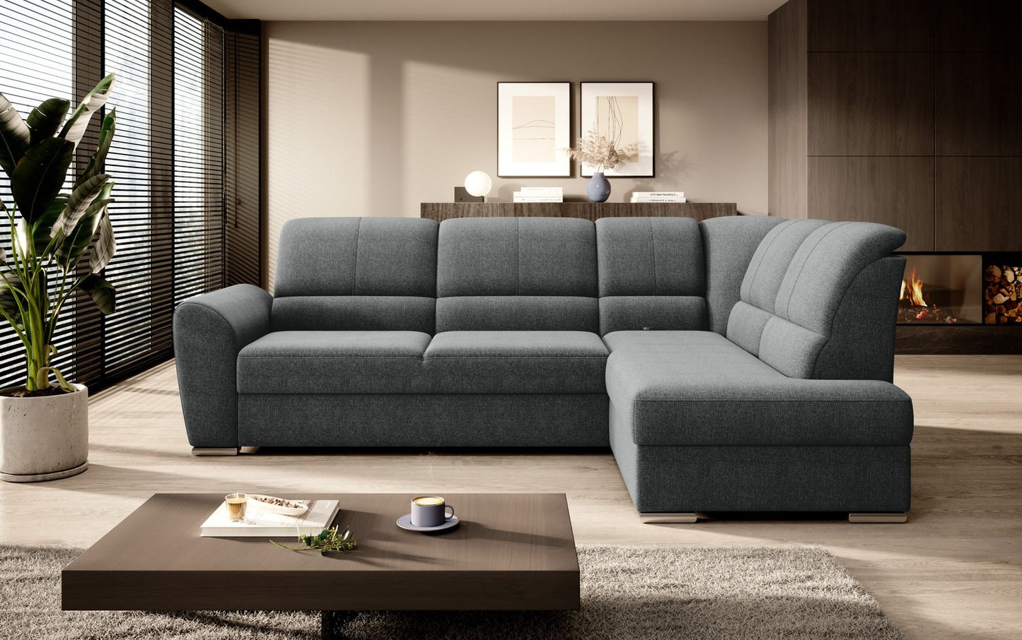 Corner Sleeper Sofa Siber 51 | size: Width: 270cm, Height: 93cm, Depth: 186cm | color: Vero | image: 1 | variant: 1015319