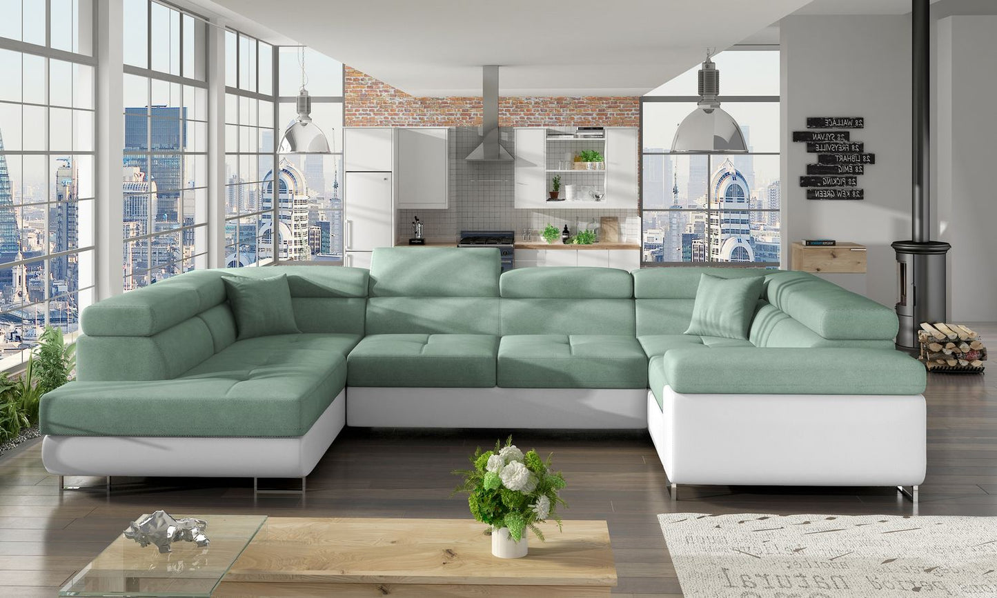 Corner Sleeper Sofa Stamford 19 | size: Width: 340cm, Height: 90cm, Depth: 58cm | color: Soft/Soro | image: 1 | variant: 1016725