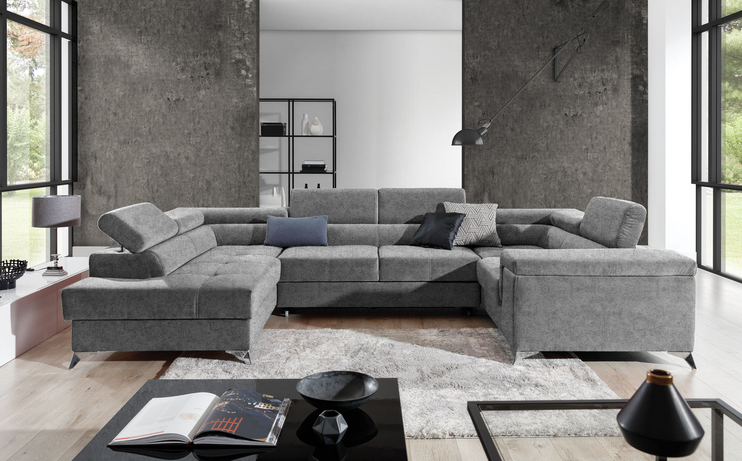 Corner Sleeper Sofa Thiago 47 | size: Width: 208cm, Height: 88cm, Depth: 43cm | color: Gusto | image: 1 | variant: 1016515