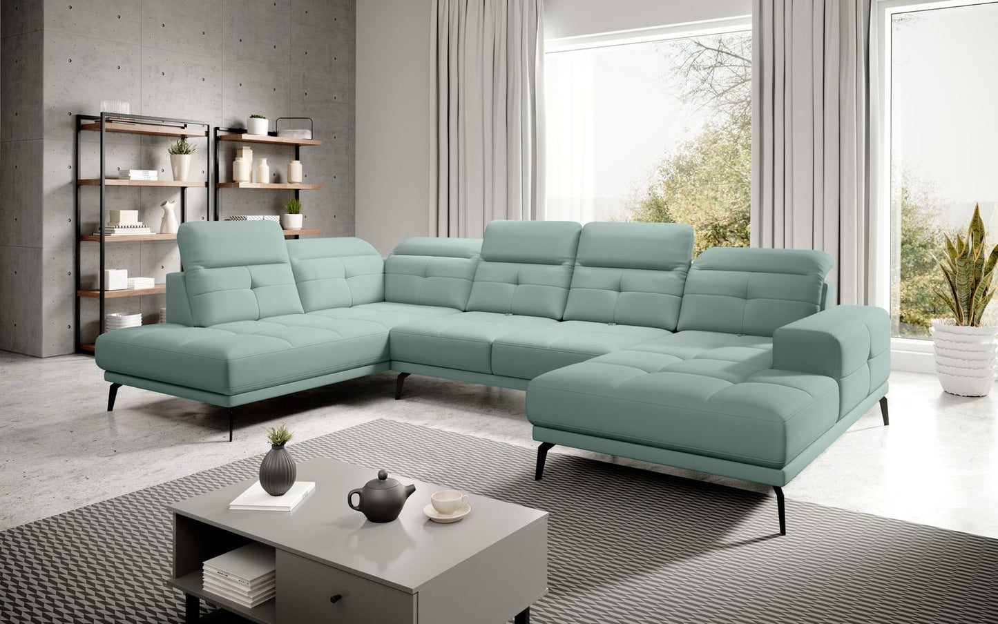 Corner Sofa Alnwick 15 | size: Width: 350cm, Height: 107cm, Depth: 205cm | color: Poco | image: 1 | variant: 1015273