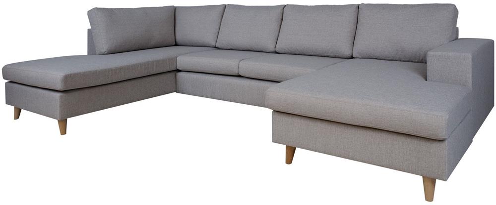 Corner Sofa Bicester | size: Width: 318cm, Height: 92cm, Depth: 185cm | color: Gray | image: 1 | variant: 1000346