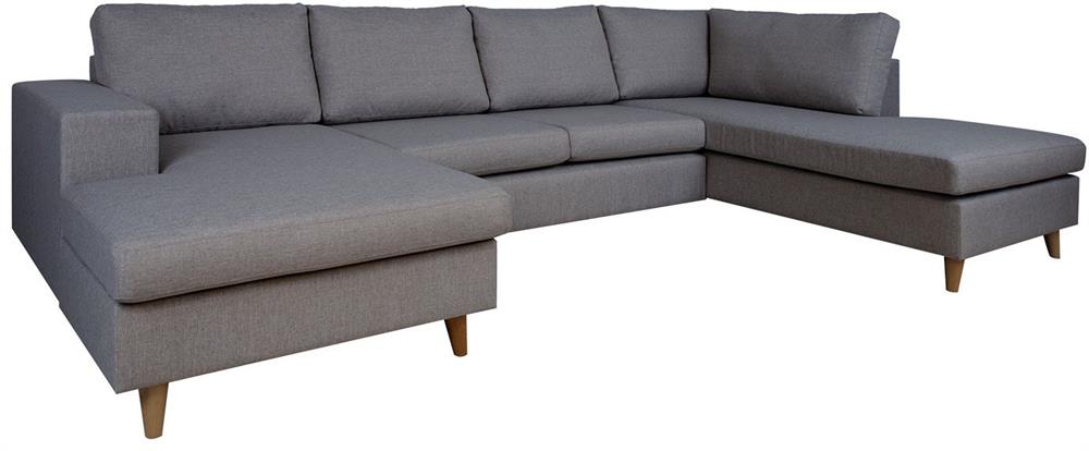 Corner Sofa Bicester | size: Width: 318cm, Height: 92cm, Depth: 185cm | color: Gray | image: 2 | variant: 1000342