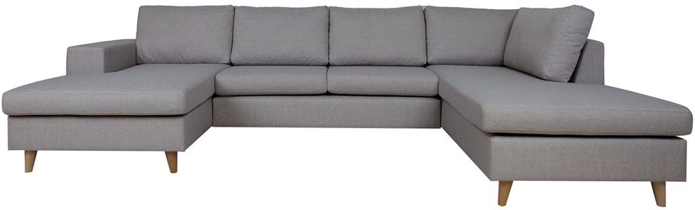 Corner Sofa Bicester | size: Width: 318cm, Height: 92cm, Depth: 185cm | color: Gray | image: 3 | variant: 1000344