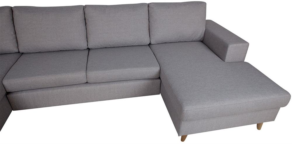 Corner Sofa Bicester | size: Width: 318cm, Height: 92cm, Depth: 185cm | color: Gray | image: 4 | variant: 1000346