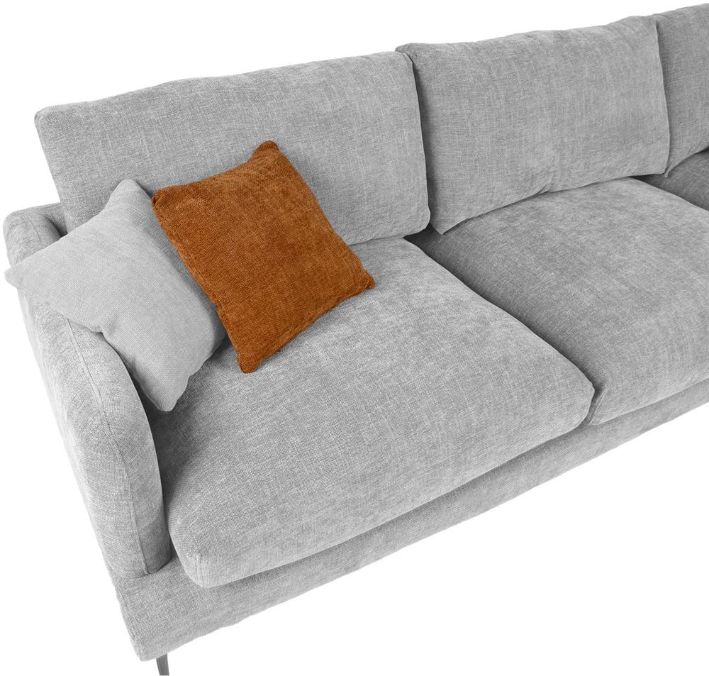 Corner Sofa Chelmsford | size: Width: 293cm, Height: 88cm, Depth: 165cm | color: Gray | image: 4 | variant: 1000409