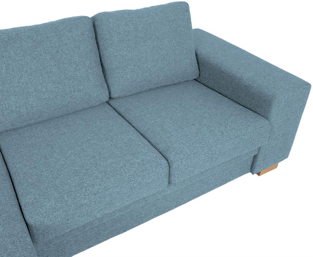 Corner Sofa Hinckley | size: Width: 237cm, Height: 86cm, Depth: 146cm | color: Blue | image: 3 | variant: 1000320