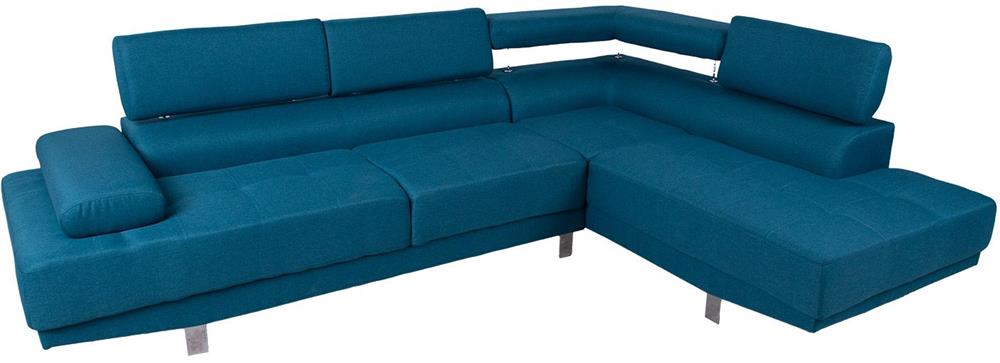 Corner Sofa Maidenhead | size: Width: 263cm, Height: 86cm, Depth: 185cm | color: Blue | image: 2 | variant: 1000387