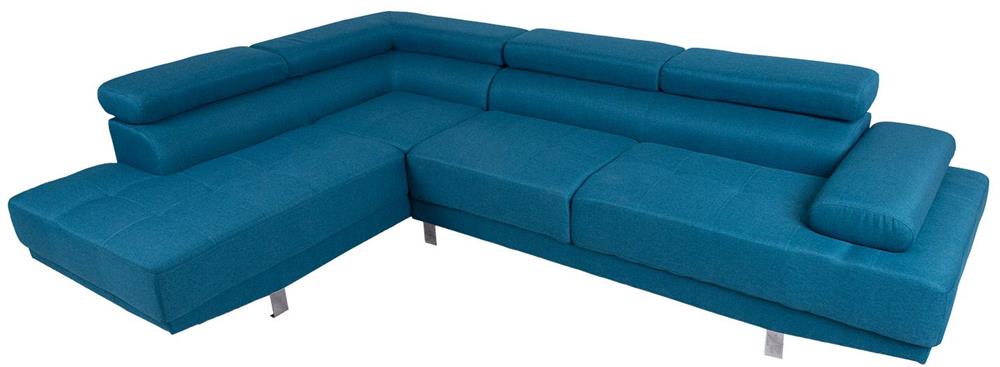 Corner Sofa Maidenhead | size: Width: 263cm, Height: 86cm, Depth: 185cm | color: Blue | image: 3 | variant: 1000386