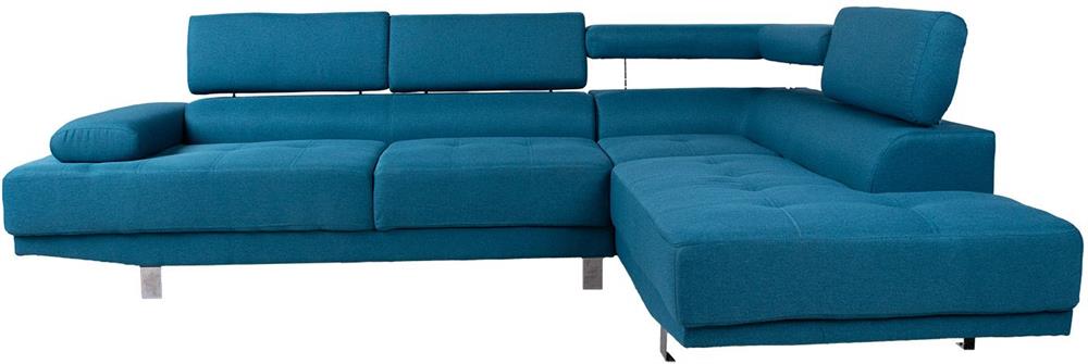 Corner Sofa Maidenhead | size: Width: 263cm, Height: 86cm, Depth: 185cm | color: Blue | image: 5 | variant: 1000387