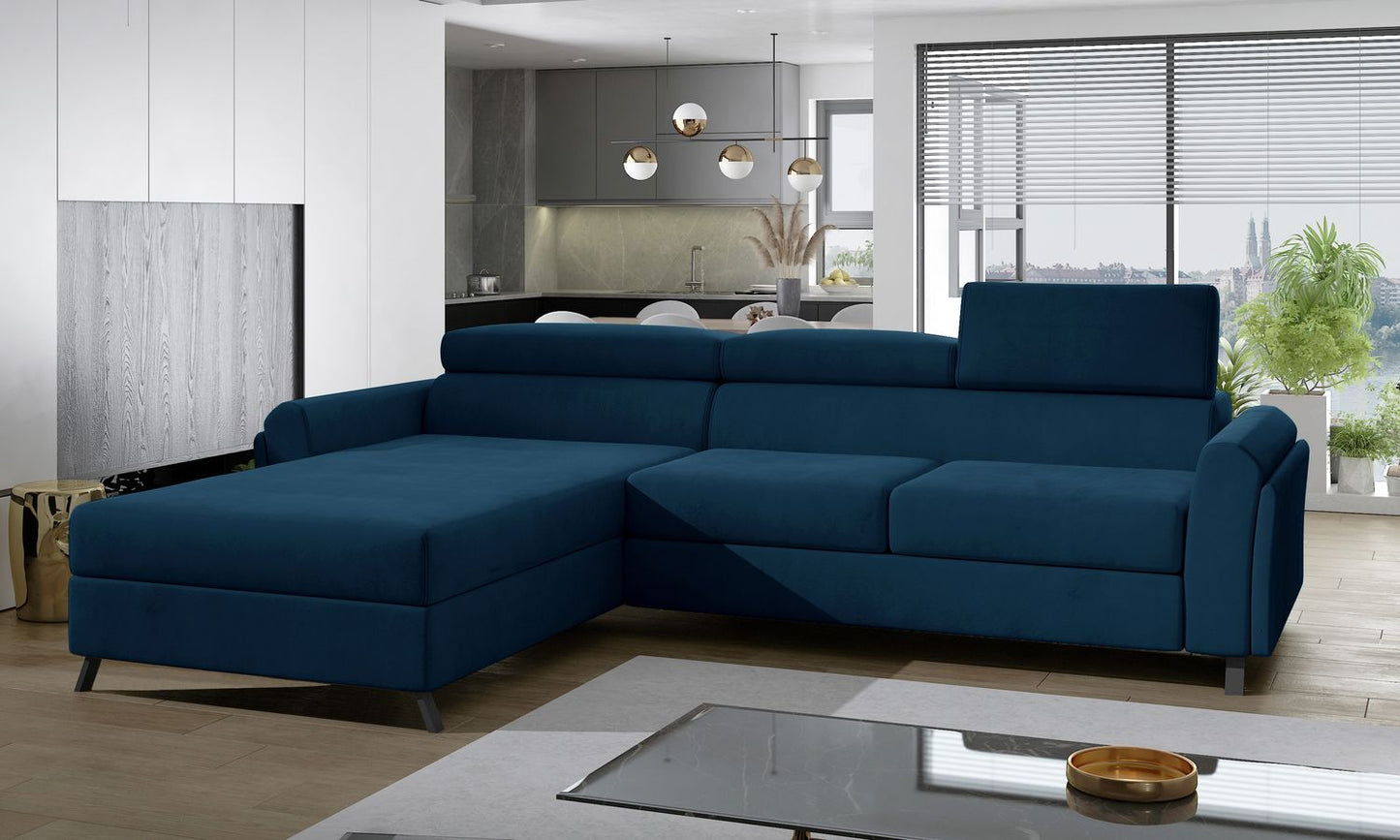 Corner Sofa Mariall 6 | size: Width: 300cm, Height: 98cm, Depth: 190cm | color: Blue | image: 1 | variant: 1016117