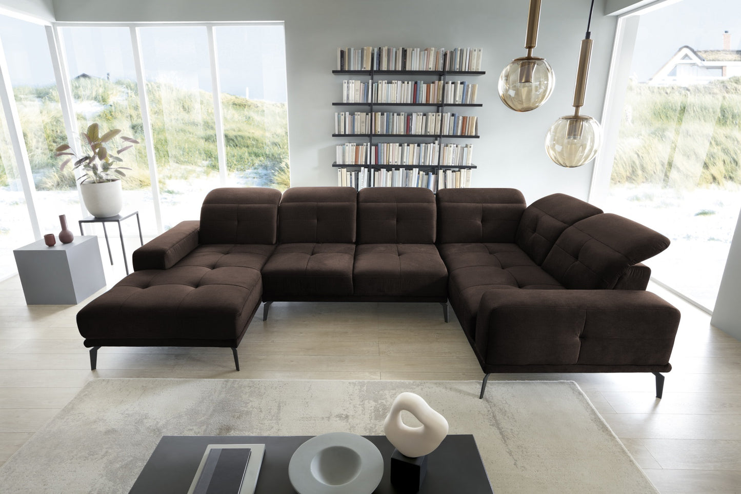 Corner Sofa Neviro 98 | size: Width: 350cm, Height: 77cm, Depth: 201cm | color: Nube | image: 1 | variant: 1015029