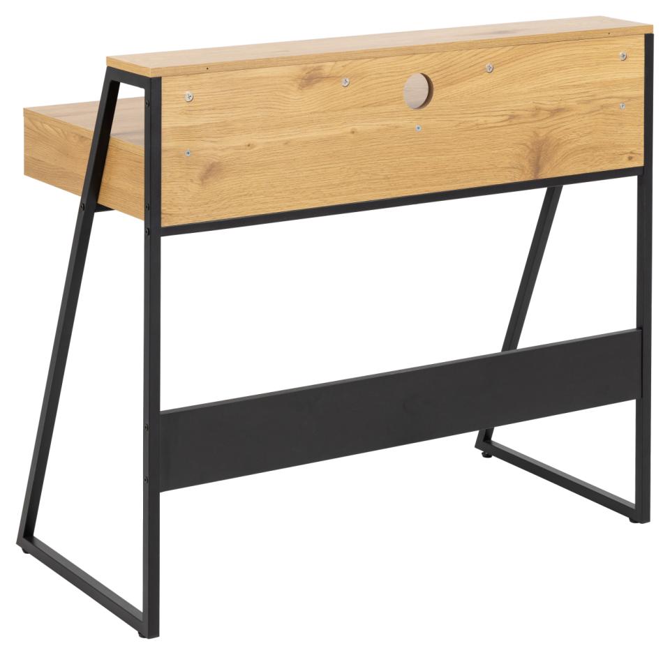 Desk East Cross Keys | size: Length: 50cm, Width: 100cm, Height: 88cm | color: Brown/Black | image: 4 | variant: 1005699