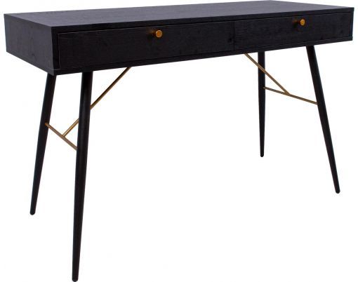 Desk East Knighton | size: Length: 48cm, Width: 120cm, Height: 75cm | color: Black | image: 1 | variant: 1005574