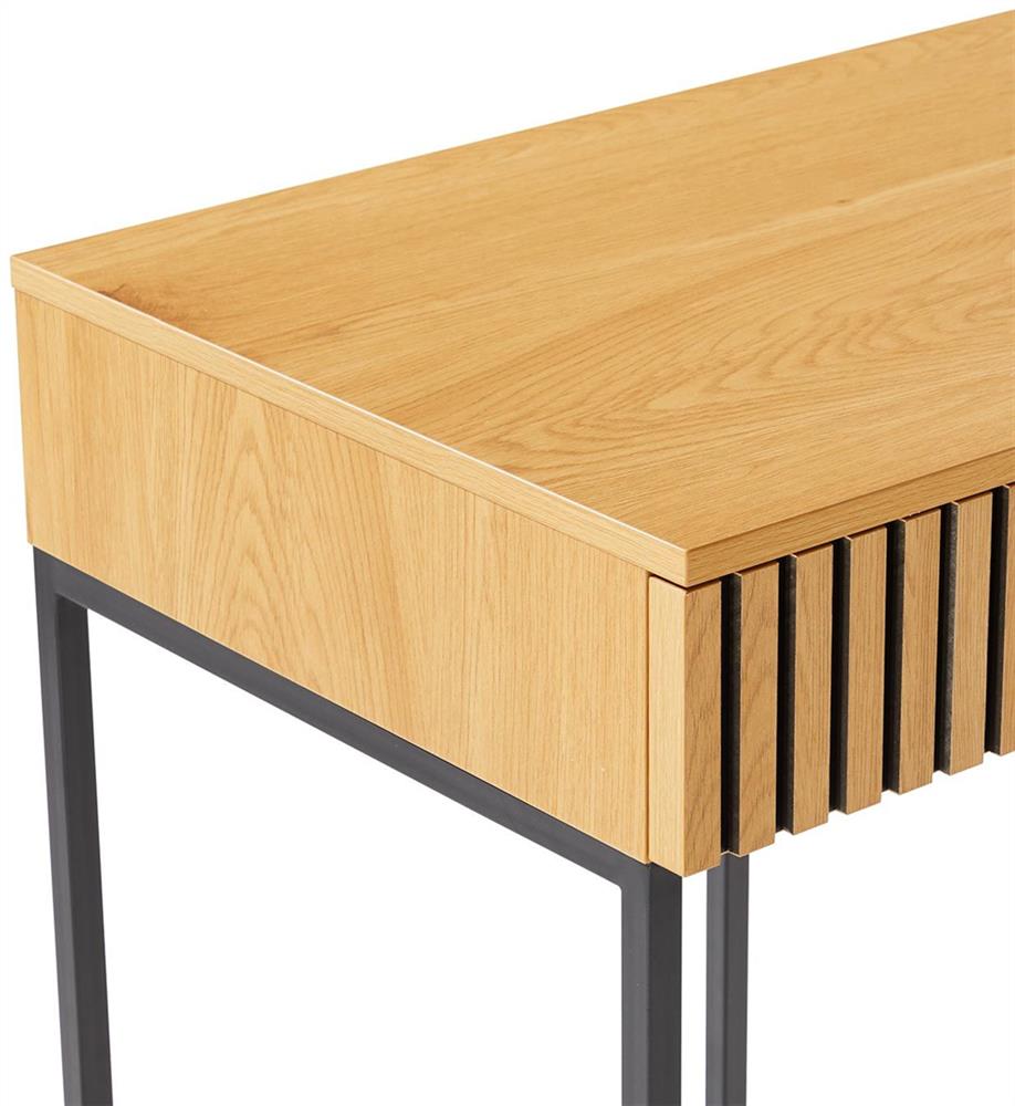 Desk East Lille | size: Length: 50cm, Width: 120cm, Height: 79cm | color: Oak | image: 5 | variant: 1006396