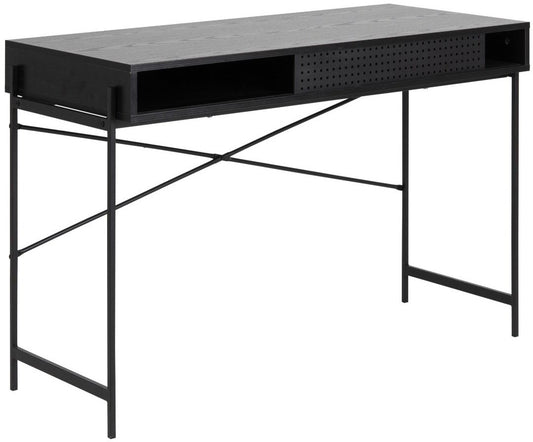 Desk Loughborough | size: Length: 50cm, Width: 110cm, Height: 75cm | color: Black | image: 1 | variant: 1001584