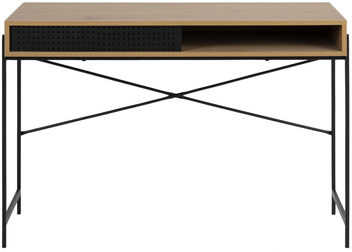 Desk Loughborough | size: Length: 50cm, Width: 110cm, Height: 75cm | color: Oak | image: 1 | variant: 1001585