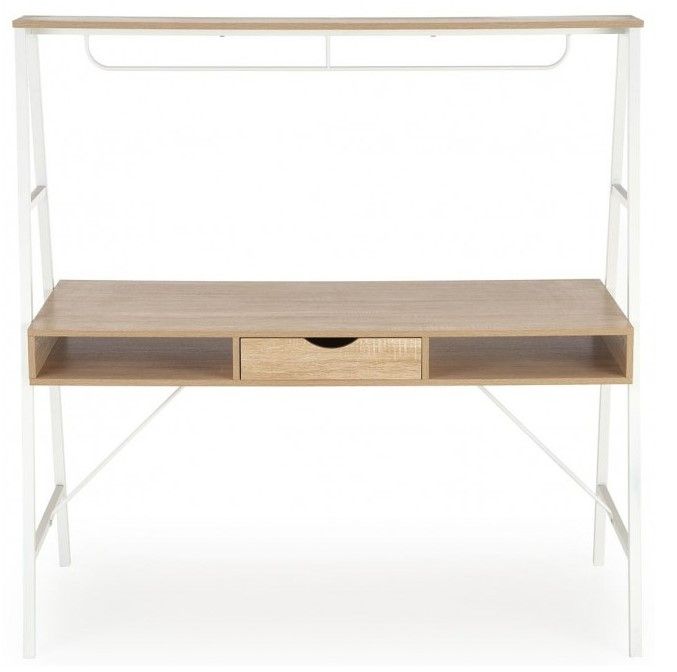 Desk West Eastbourne | size: Length: 60cm, Width: 139cm, Height: 140cm | color: Oak | image: 3 | variant: 1007306