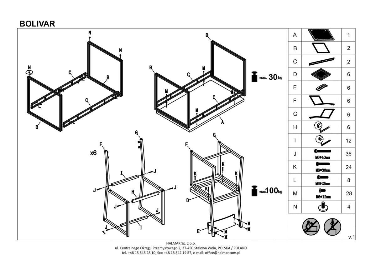 Dining Room Furniture Set East Teramo | size: Length: 80cm, Width: 140cm, Height: 75cm | color: Black/Oak | image: 2 | variant: 1006899