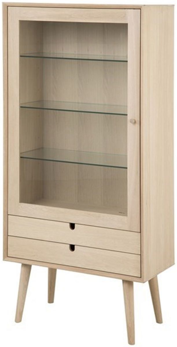 Display Cabinet East Penarth | size: Width: 72cm, Height: 143.5cm, Depth: 36cm | color: Oak | image: 0 | variant: 1005752