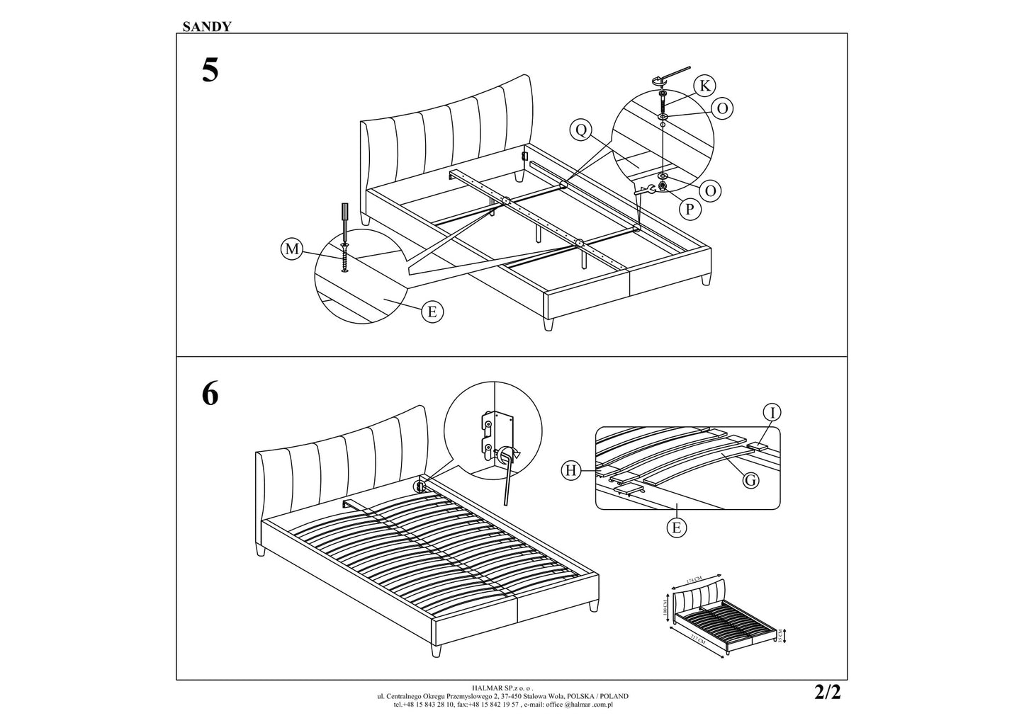 Double Bed East Chisinau | size: Length: 217cm, Width: 174cm, Height: 100cm | color: White | image: 9 | variant: 1006678