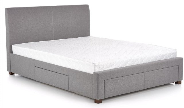 Double Bed East Gloucester | size: Length: 220cm, Width: 184cm, Height: 106cm | color: Gray | image: 1 | variant: 1007134