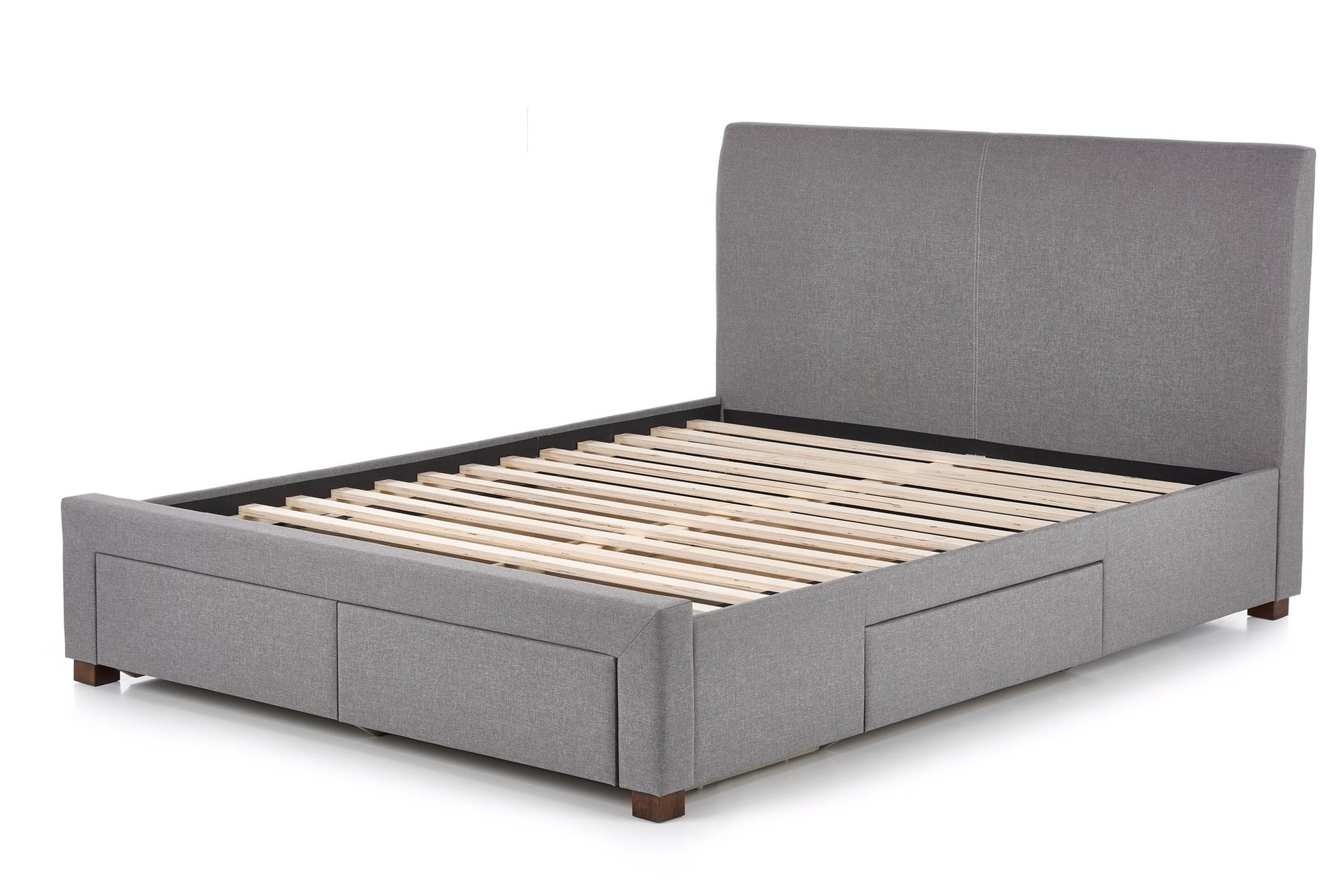 Double Bed East Gloucester | size: Length: 220cm, Width: 184cm, Height: 106cm | color: Gray | image: 3 | variant: 1007134