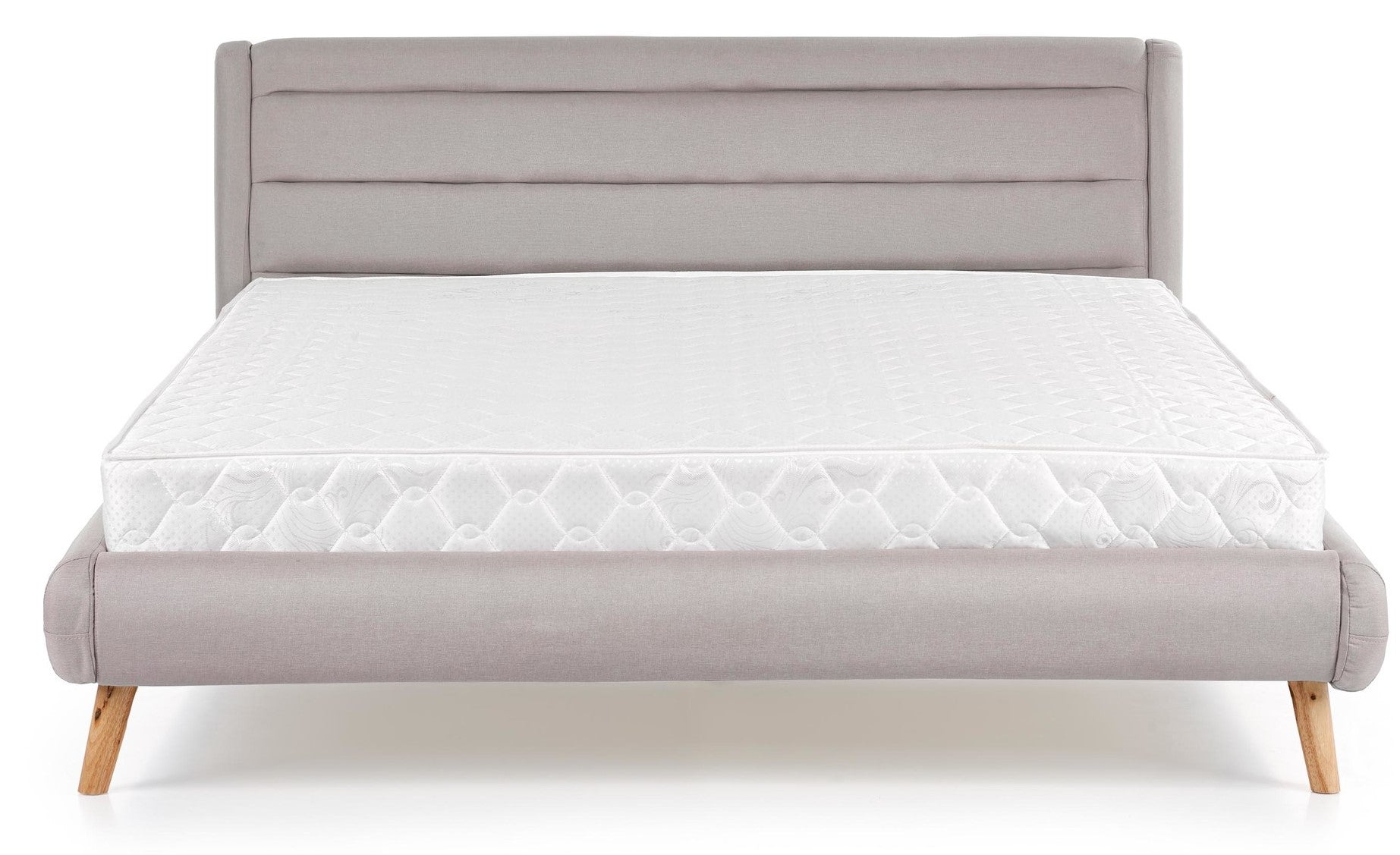 Double Bed East Imperia | size: Length: 232cm, Width: 159cm, Height: 86cm | color: Gray | image: 3 | variant: 1006672