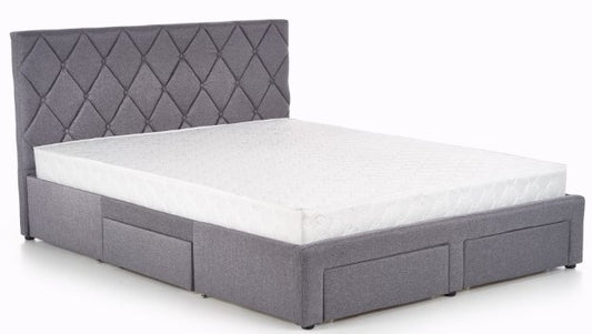 Double Bed East Rovigo | size: Length: 218cm, Width: 169cm, Height: 107cm | color: Gray | image: 1 | variant: 1006680