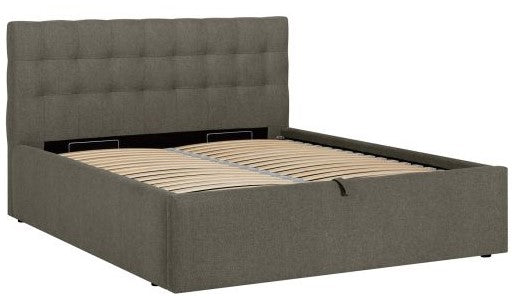 Double Bed Gothenburg | size: Length: 221cm, Width: 176cm, Height: 110cm | color: Beige | image: 1 | variant: 1005806