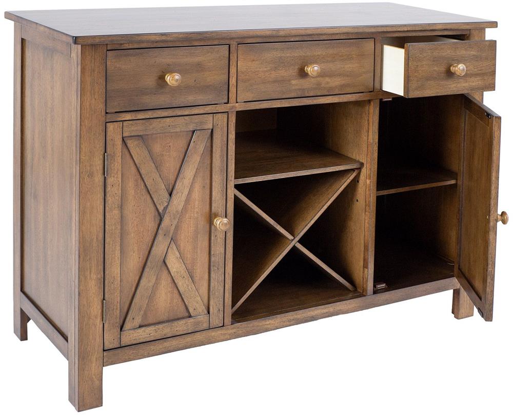Dresser East Belgrade | size: Length: 46cm, Width: 120cm, Height: 91cm | color: Oak | image: 2 | variant: 1006325