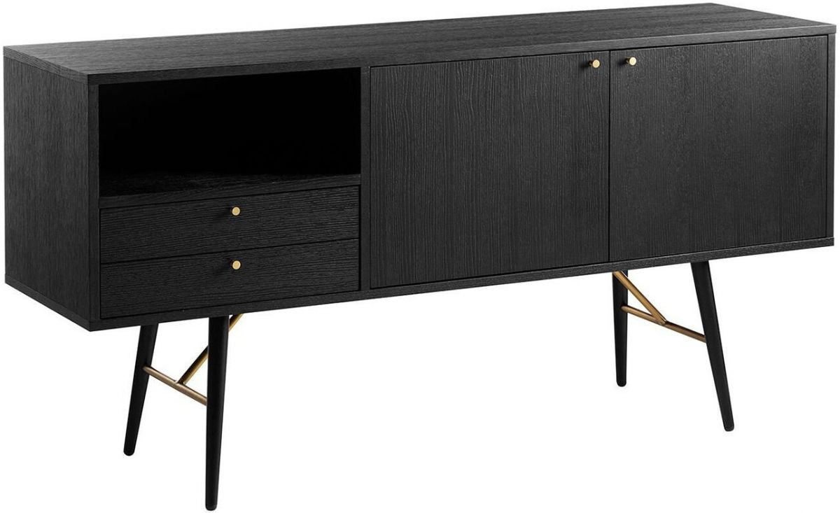Dresser East Lampeter | size: Width: 150cm, Height: 80cm, Depth: 40cm | color: Black | image: 1 | variant: 1005499