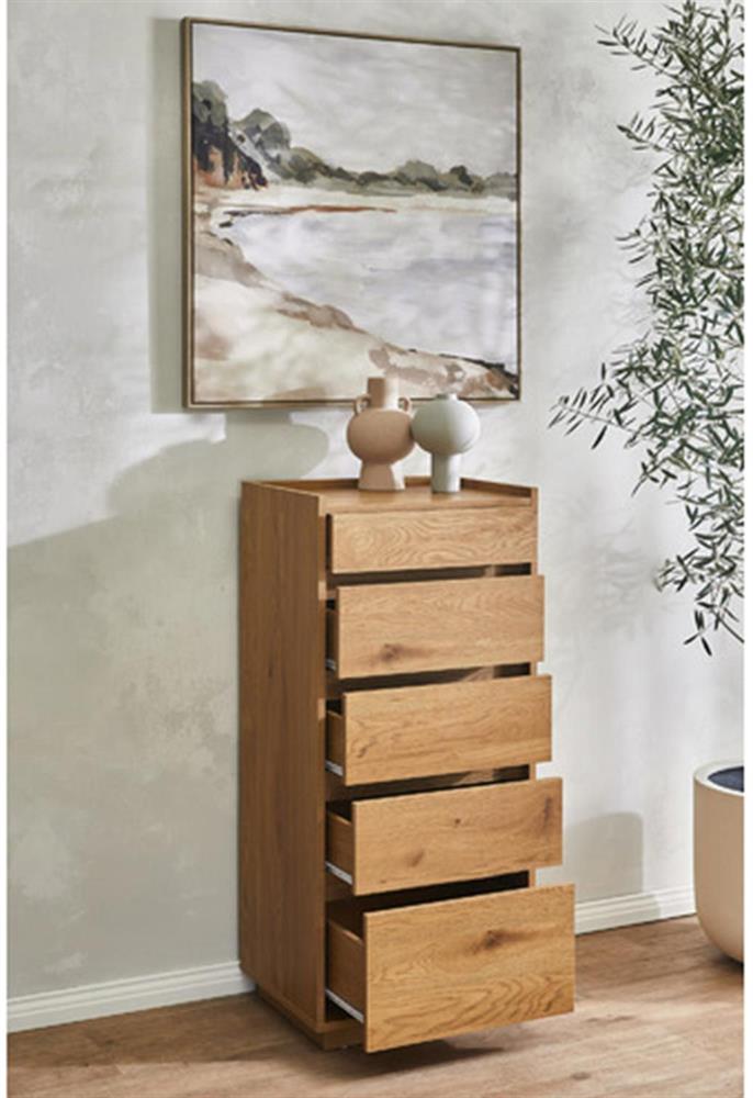 Dresser East Rennes | size: Length: 40cm, Width: 50cm, Height: 109cm | color: Oak | image: 9 | variant: 1006350