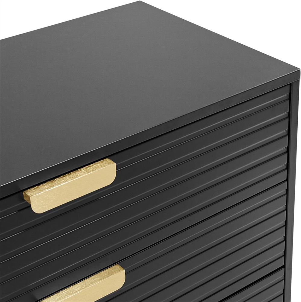 Dresser East Vatican | size: Length: 40cm, Width: 80cm, Height: 90cm | color: Black | image: 3 | variant: 1006331