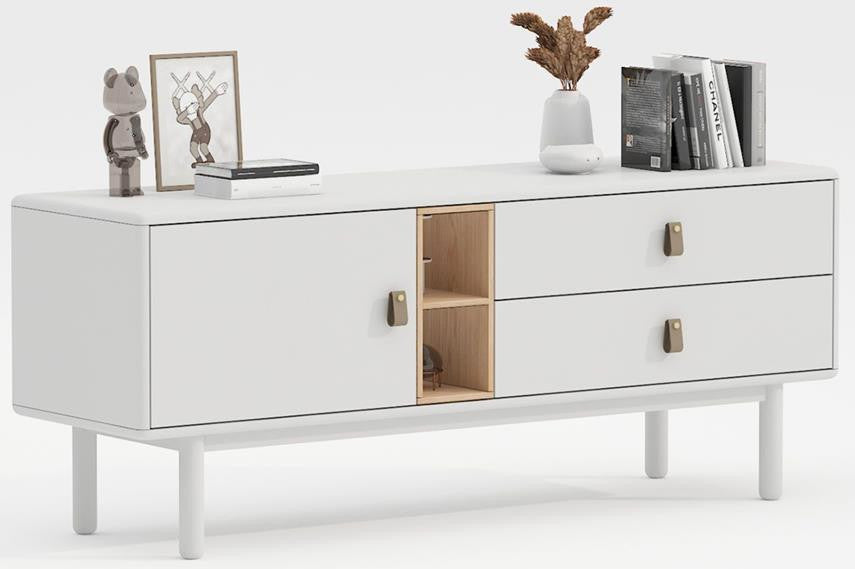 Dresser Leicester | size: Length: 40cm, Width: 140cm, Height: 55cm | color: White | image: 1 | variant: 1000465